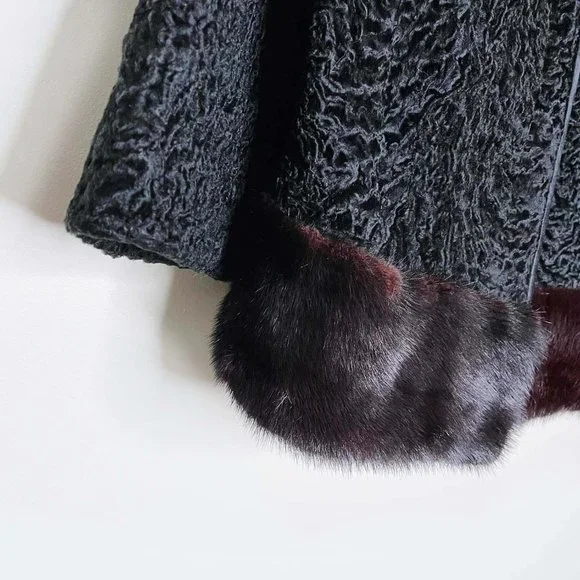 ⚡️SOLD⚡️ vintage fontana persian lamb opera coat - size small - Picture 4 of 10